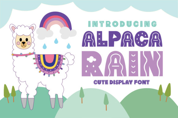 Alpaca Rain Font for Business