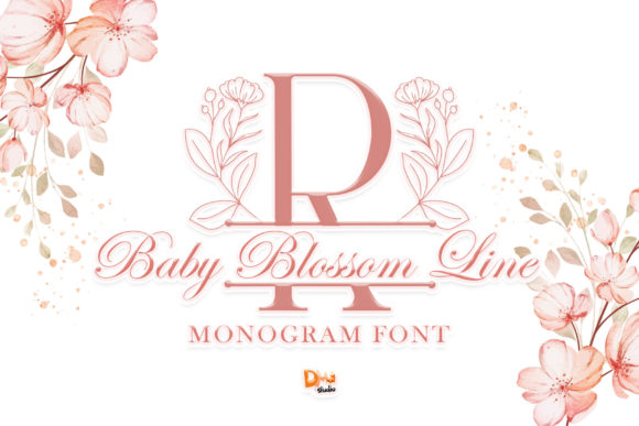 Baby Blossom Line Font for Creative Campaigns