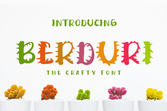 Berduri: A Bold Decorative Font