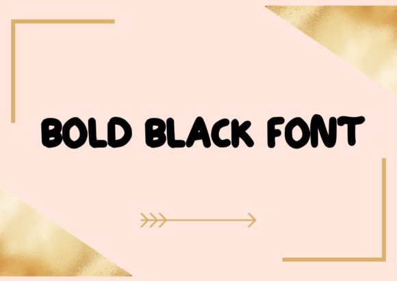 Bold Black Font for Web Design