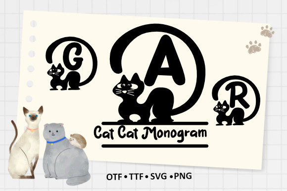 Cat Cat Monogram Font