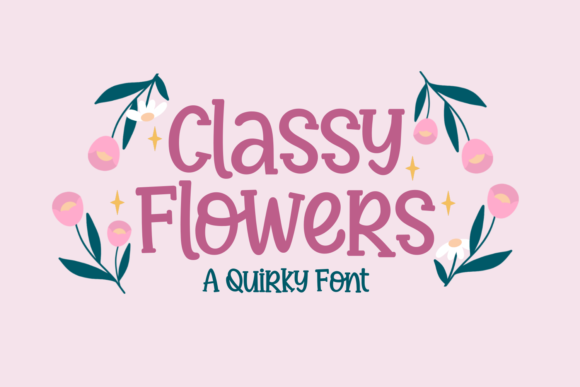 Classy Flowers: A Serif Font for Elegant Design