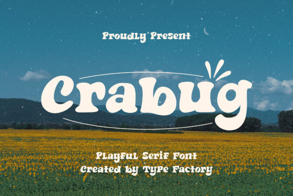 Crabug: A Playful Serif Font for Creative Projects