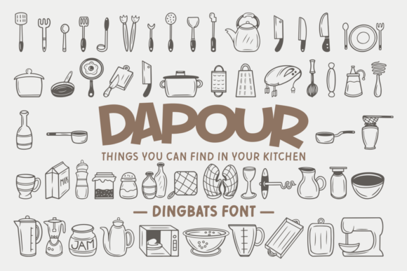 Dapour: A Cute, Homey Font for Creative Projects