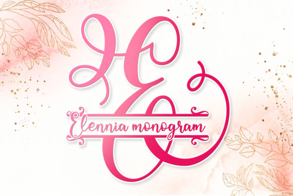Elennia Monogram: A Charming Decorative Typeface