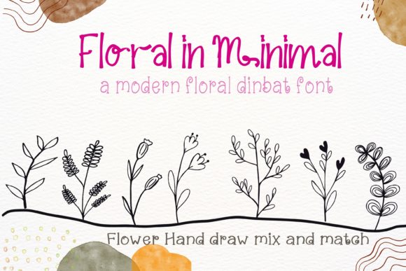 Floral in Minimal: A Delicate Font for Business