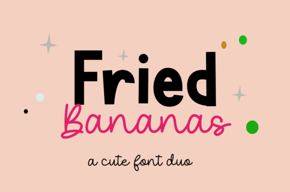 Fried Bananas Font for Creative Publishing