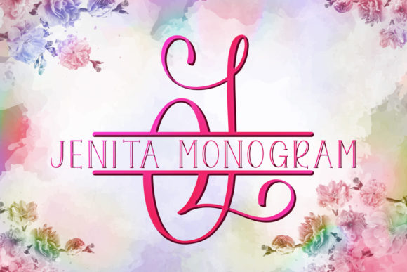 Jenita Monogram Font Review