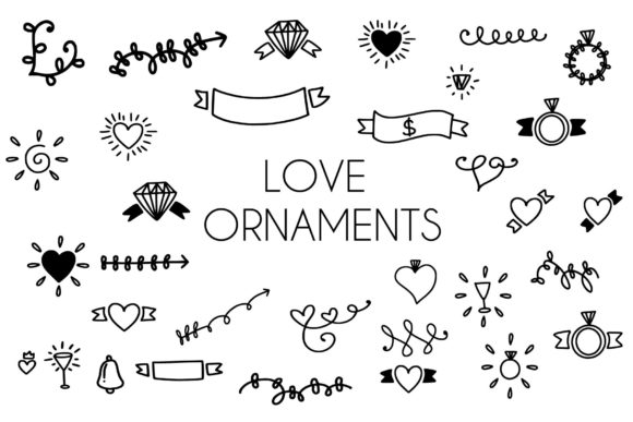 Love Ornaments Font
