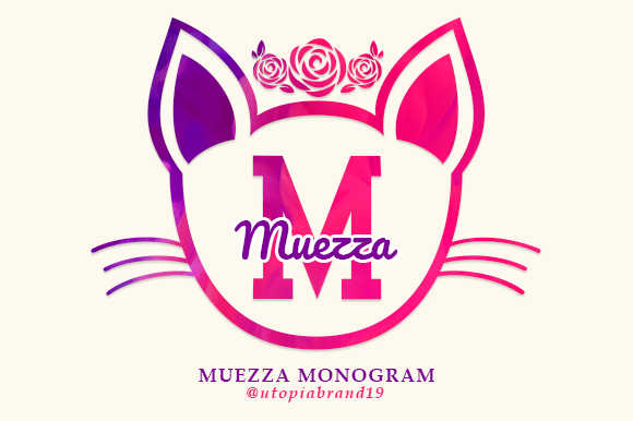 Muezza Monogram: A Decorative Font with Feline Flair