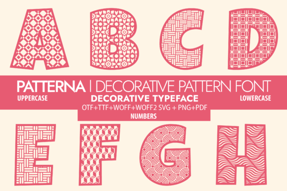 Patterna: A Stylish Font for Editorial Design