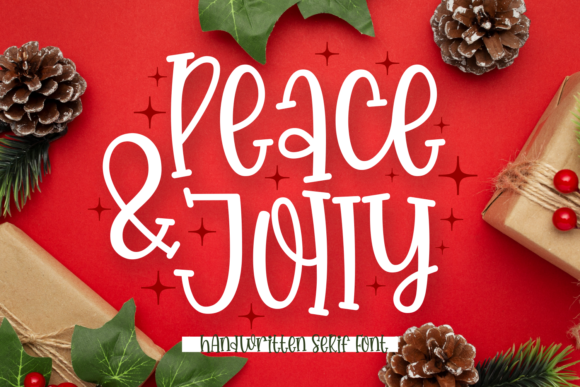 Peace Jolly: A Festive Serif Font