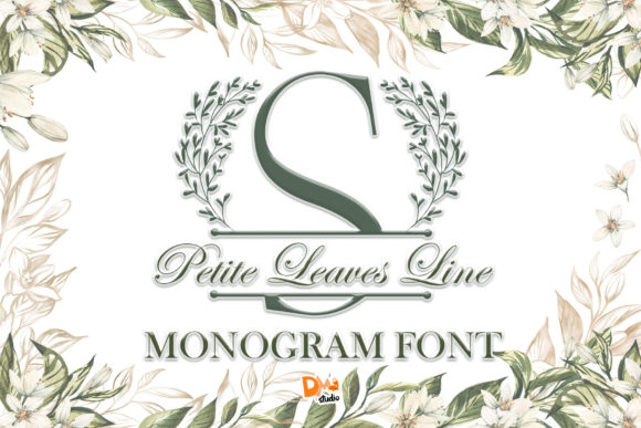 Petite Leaves Line Font
