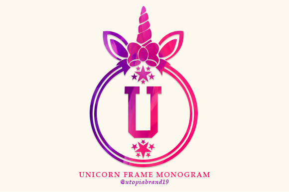 Unicorn Frame Monogram Font